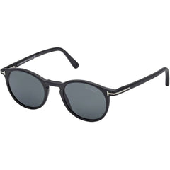 Tom Ford Men's Sunglasses - Andrea-02 Matte Black Acetate Round Frame | FT0539 4802V
