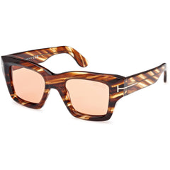 Tom Ford Men's Sunglasses - Ilias Coloured Havana Acetate Cat Eye Frame | FT1154 5055E