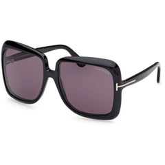 Tom Ford Women's Sunglasses - Lorelai Shiny Black Acetate Oversized | FT1156 5901A