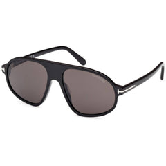 Tom Ford Men's Sunglasses - Erol Shiny Black Acetate Pilot Full Rim | FT1178 5801A