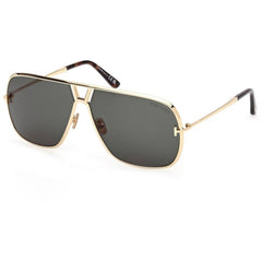 Tom Ford Men's Sunglasses - Stavros Shiny Deep Gold Metal Navigator | FT1204 6330N