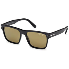 Tom Ford Men's Sunglasses - Calder Shiny Black Acetate Square Frame | FT1205 5501H