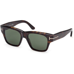 Tom Ford Men's Sunglasses - Caine-02 Dark Havana Acetate Square Frame | FT1280 5352N