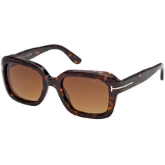 Tom Ford Women's Sunglasses - Natalia-02 Dark Havana Acetate Square | FT1283 5252F