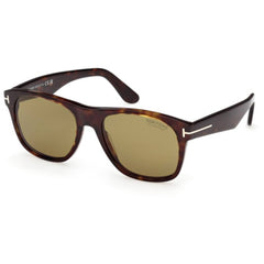 Tom Ford Men's Sunglasses - Marlon-02 Dark Havana Acetate Square Frame | FT1284 5552R