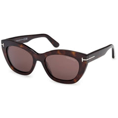 Tom Ford Women's Sunglasses - Linda-02 Dark Havana Acetate Cat Eye | FT1285 5352E