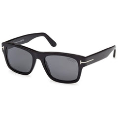Tom Ford Men's Sunglasses - Smith-02 Shiny Black Acetate Square Frame | FT1303 5501D