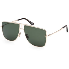 Tom Ford Unisex Sunglasses - Eliott-02 Shiny Rose Gold Full Rim Frame | FT1307 5928N