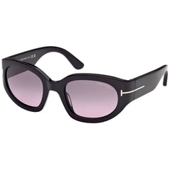 Tom Ford Women's Sunglasses - Arizona-02 Shiny Black Cat Eye Frame | FT1313 5301B