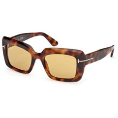 Tom Ford Women's Sunglasses - Leila-02 Blonde Havana Acetate Square | FT1318 5253E