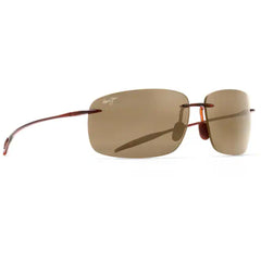 Maui Jim Unisex Sunglasses - Rootbeer Acetate Rectangular Rimless Frame | MJ0422S-002