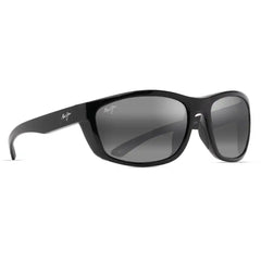 Maui Jim Unisex Sunglasses - Black Gloss with Black Rubber Square Frame | MJ0869S-001