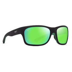 Maui Jim Men's Sunglasses - Matte Black with Green Interior Acetate | MJ0681S-003
