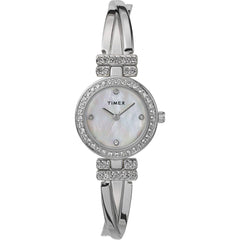 Timex Women's Watch - Quartz Mother of Pearl Dial Silver Steel Bracelet | TW2W62200JI