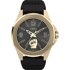 Timex Men's Watch - UFC Quartz Textured Black Silicone Rubber Strap | TW2W73600VQ