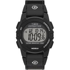 Timex Unisex Watch - Expedition Alarm Grey Digital Dial Black Strap | TW4B280009J