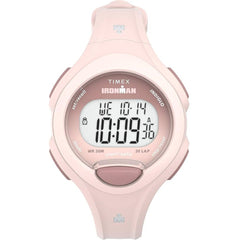 Timex Women's Watch - Ironman Essential Grey Digital Dial Pink Strap | TW5M555009J