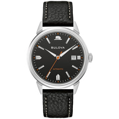 Bulova Men's Watch - Frank Sinatra Summer Wind Black Dial Leather Strap | 96B381
