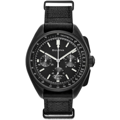 Bulova Men's Watch - Special Edition Lunar Pilot Chronograph Black Dial | 98A186