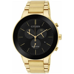 Citizen Men's Watch - Axiom Eco-Drive Chronograph Black Dial Bracelet | AT2242-55F