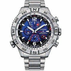 Citizen Men's Watch - Navihawk A.T Analog Blue Dial Steel Bracelet | AT8220-55L