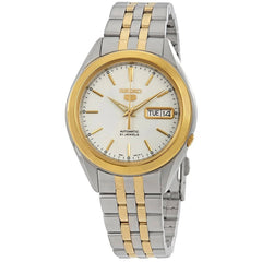 Seiko Men's Watch - Seiko 5 Automatic Two Tone Stainless Steel Bracelet | SNKL24K1