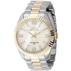 Invicta Men's Watch - Specialty Quartz Gold Tone Mother of Pearl Dial Bracelet | 50130