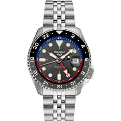 Seiko Men's Watch - 5 Sports SKX GMT Charcoal Dial Stainless Steel Bracelet | SSK019
