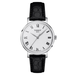 Tissot Women's Watch - Everytime Quartz White Dial Leather Strap | T1432101603300