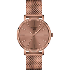 Tissot Women's Watch - Everytime Quartz Pink Dial Rose Gold Bracelet | T1432103333100
