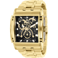 Invicta Men's Watch - Speedway Gold Tone and Black Skeleton Dial Bracelet | 41646