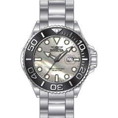 Invicta Men's Watch - Grand Diver Quartz MOP White Dial Silver Tone Bracelet | 49153