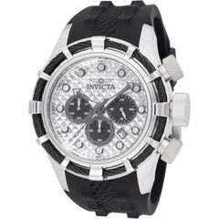 Invicta Men's Watch - Bolt Chronograph Antique Silver and Black Dial Strap | 49163