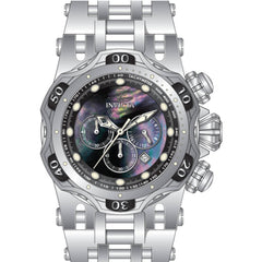 Invicta Men's Watch - Fusion Quartz Chrono Black MOP Dial Silver Tone Bracelet | 49168