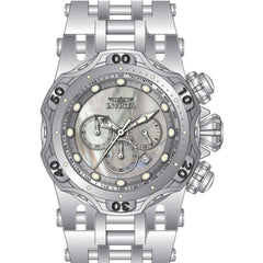 Invicta Men's Watch - Fusion Quartz Chrono White MOP Dial Silver Tone Bracelet | 49169