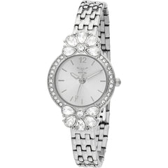Invicta Women's Watch - Wildflower Quartz White Dial Silver Bracelet Crystal | 69111