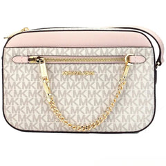 Michael Kors Women's Crossbody Bag - Jet Set Large, Powder Blush | 35S1GTTC9B PD BH