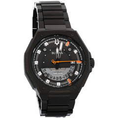 Bulova Men's Watch - Marc Anthony Black Dial Stainless Steel Bracelet Quartz | 98D183