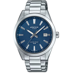 Casio Men's Watch - Edifice Blue Dial Silver Tone Steel Bracelet | EFV-160D-2AVCR