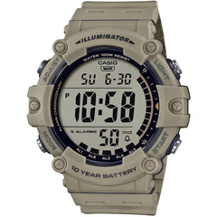 Casio Unisex Digital Watch - Dual Time Chronograph Beige Resin Strap | AE-1500WH-5AVCF