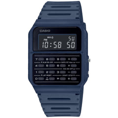 Casio Unisex Watch - Quartz Dual Time Calculator Black Dial Blue Strap | CA-53WF-2BCF