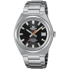 Casio Men's Watch - Edifice Quartz Black Dial Silver Steel Bracelet | EFB-109D-1AVCF