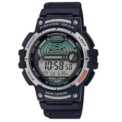 Casio Unisex Digital Watch - Dual Time Moon Phase Black Resin Strap | WS-1200H-1AVCF