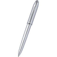 Cross Ballpoint Pen - Townsend Lustrous Subtle Line Pattern Chrome Finish | 532TW