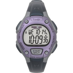 Timex Women's Watch - Ironman Triathlon Grey and Lilac Case Black Strap | T5K4109J
