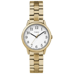 Timex Women's Watch - Easy Reader White Dial Yellow Gold Steel Bracelet | TW2R589009J