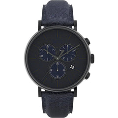 Timex Men's Watch - Fairfield Chronograph Blue Dial Leather Strap Date | TW2U88900VQ