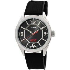 Timex Men's Watch - UFC Street Quartz Silver Case Black Silicone Strap | TW2V56100JT