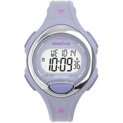 Timex Women's Digital Watch - Ironman Essential 30 Chrono Purple Strap | TW2W171009J