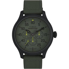 Timex Men's Watch - Expedition Field Quartz Black Case Green Dial Strap | TW4B310009J